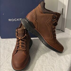 Rockport Men's Chestnut Leather Boots